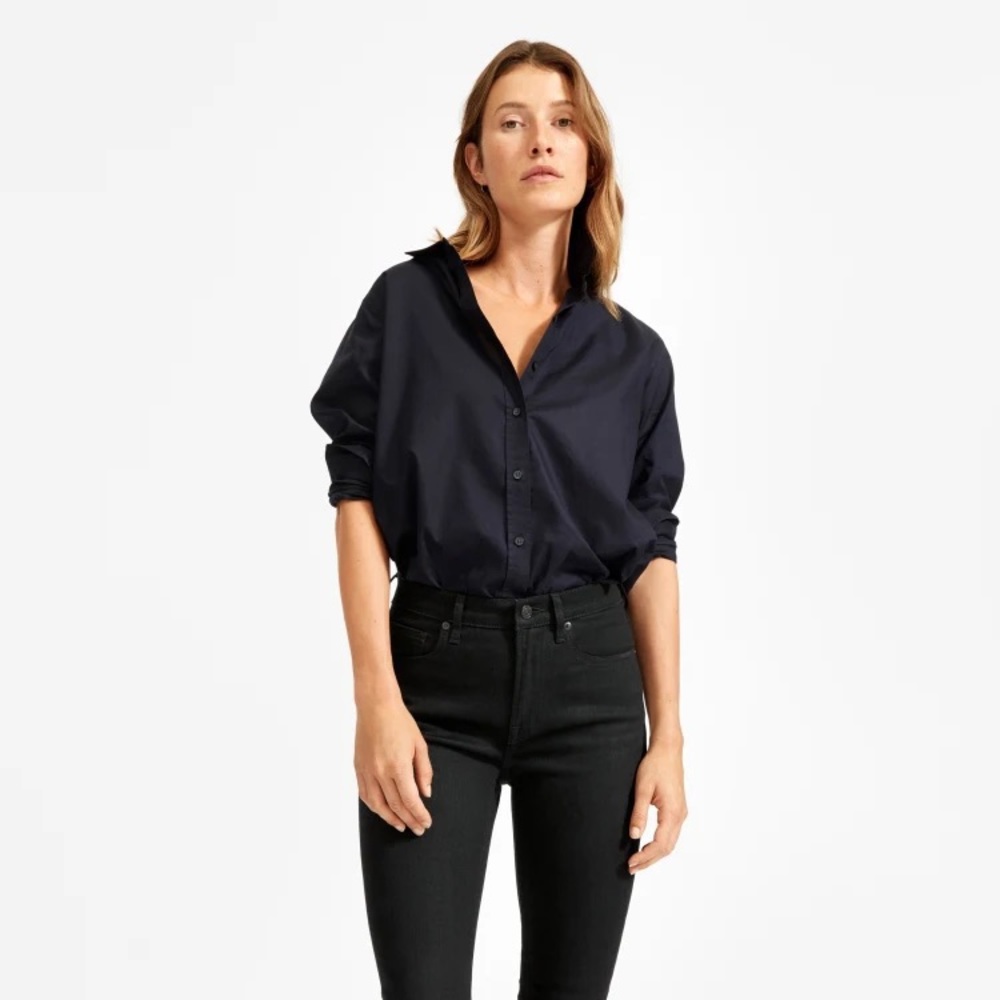 Everlane The Mid-Rise Skinny Jean in Black